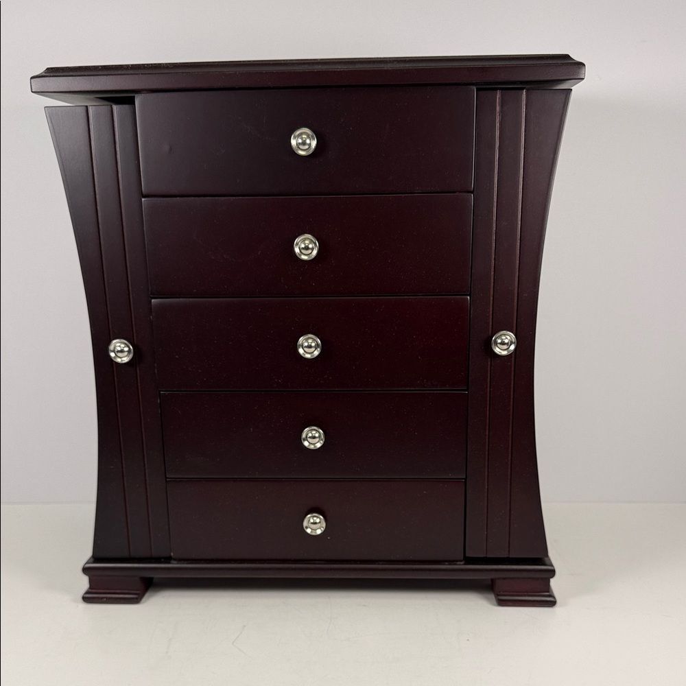 Elegant Mahogany Jewelry Organizer